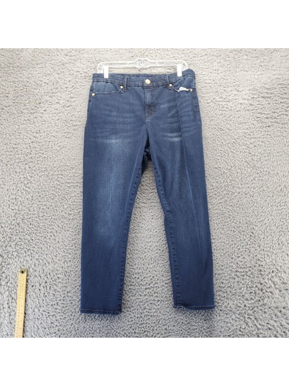 Bandolino Jeans Womens Size 12 Blue Smooth Operator Stretch Denim